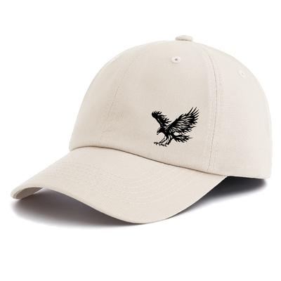 1pc EAGLE Print Baseball Cap for Adults Minimalist Retro Style Casual Soft Adjustable Dad Hat Perfect As Gift