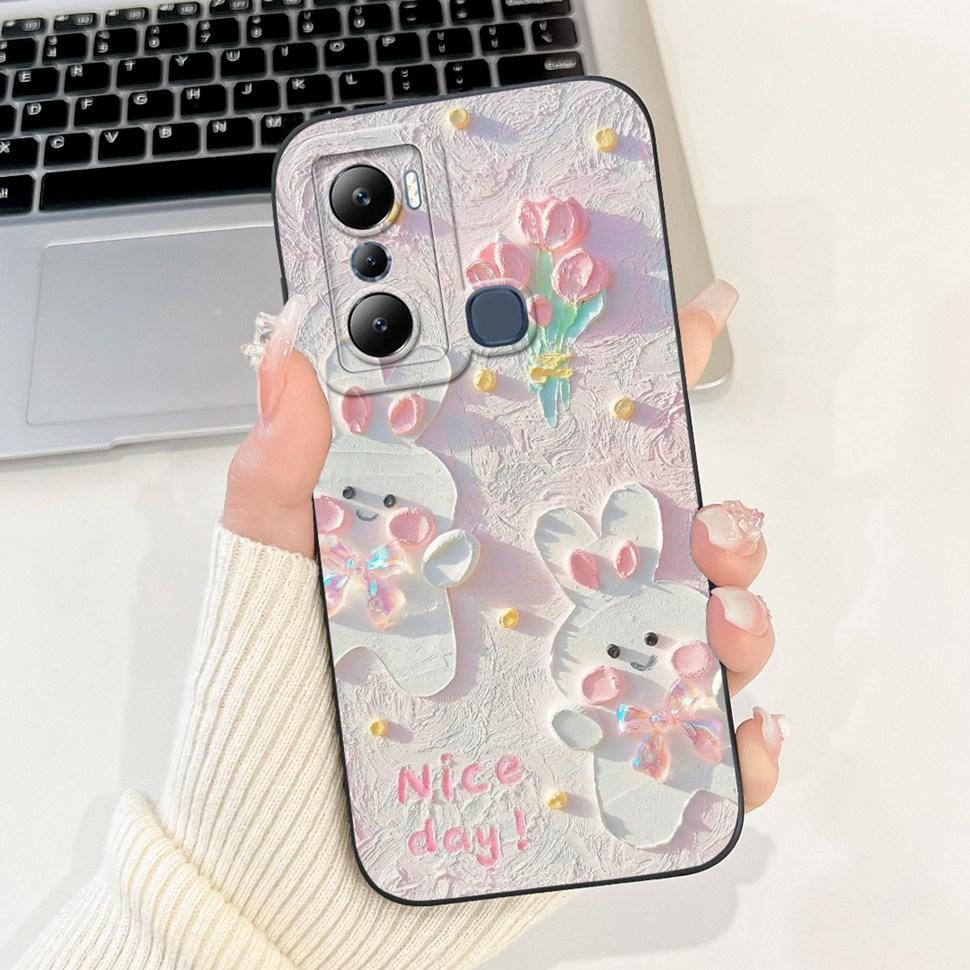 For Infinix Hot 20i Case X665C X665E Cover Silicone Soft Phone Case For Infinix Hot 20i 20 i Fundas Coque 6.6" Shockproof Bumper