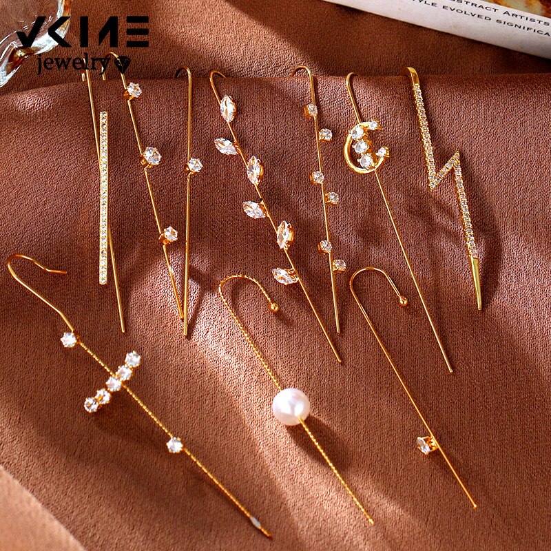 Orecchini A Croce Con Strass Dorati E Zirconi Cubici, Piccoli E Scintillanti, Stile Vintage Per Donna