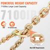 Transport Binder Chain, 7100lbs Working Load Limit, 3/8''x20' G80 Tow Chain Tie Down with Grab Hooks, DOT Certified, Galvanized Coating Manganese