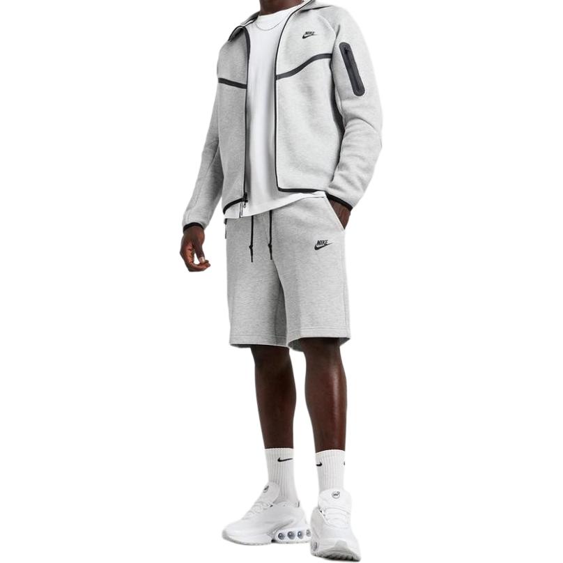 Nike Tech Fleece Full-Zip Windrunner Hoodie Dark Grey Heather/Black Men Outerwear HV0949-063