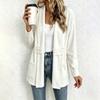 Women's Casual Double Breasted Corduroy Cardigan Mid Length Relaxed Fit Versatile