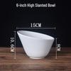 Slanted Ceramic Pedestal Bowl
