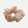 Jlauren Pearl Strap Chiffon Scrunchie H01430