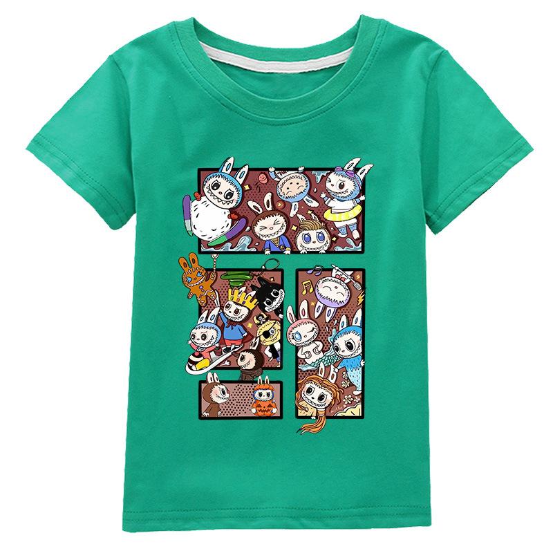 Casual children's short-sleeved T-shirts for boys and girls