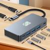 Ready Ship 7-in-1 Aluminum USB C Hub Dual 4K for HDMI USB 3.0 100W PD Type-C Docking Station Adapter for Mac/Windows Stock