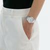 Casio DRESS 50 meters waterproof fashion style quartz movement stainless steel strap Japanese and Korean watch 40mm men's watch white MTP-1246D-7A