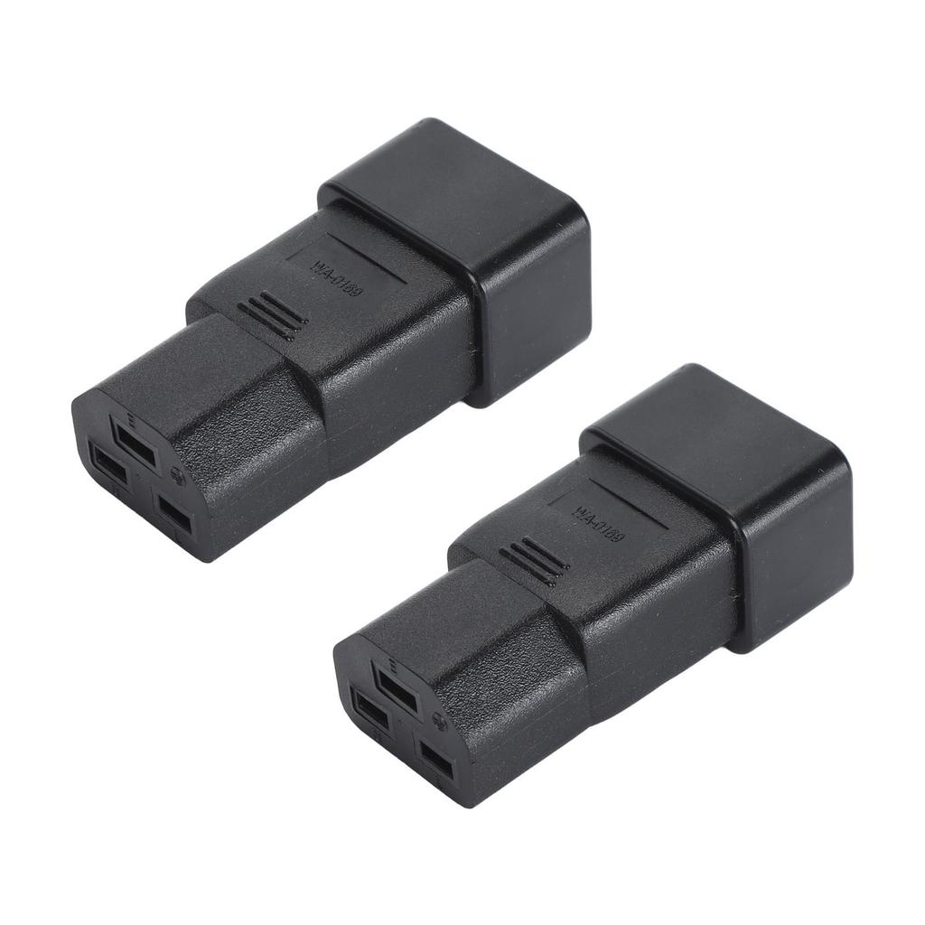 2pcs IEC320 C20 to IEC320 C21 Power Adapter Professional Plug and Play C20 to C21 Power Plug Adapter for UPS Power PDU