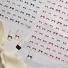1pcs Exqusitive Mini Bows Nail Stickers 5D Reliefs Nail Art Stickers White Black Red Bowtie Nail Decorations Adhesive Decals DIY