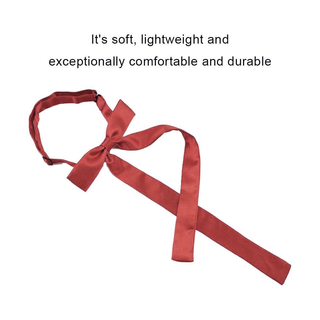 Siedem Kolorów Kobieta Dziewczyna Marynarz Szkoła Wstępnie zawiązana Satynowa Cienka Mucha Kokarda Krawat na Szyję