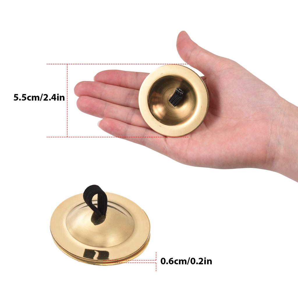 6Pcs Finger Cymbals Belly Dancing Copper Finger Cymbals Musical Instrument Belly Dancing Finger