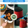 Air Fryer Silicone Liners Air Fryer Silicone Pot Reusable Baking Tray Pizza Chicken Food Safe Non Stick Air Fryer Basket
