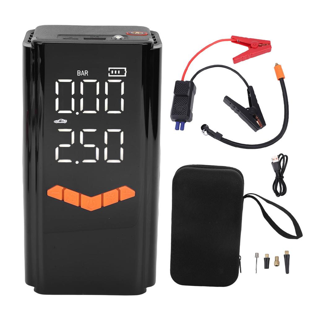 Portable Car Jump Starter 10000mAh Emergency Car Battery Jump Box 150PSI Tire Inflator with LED Light