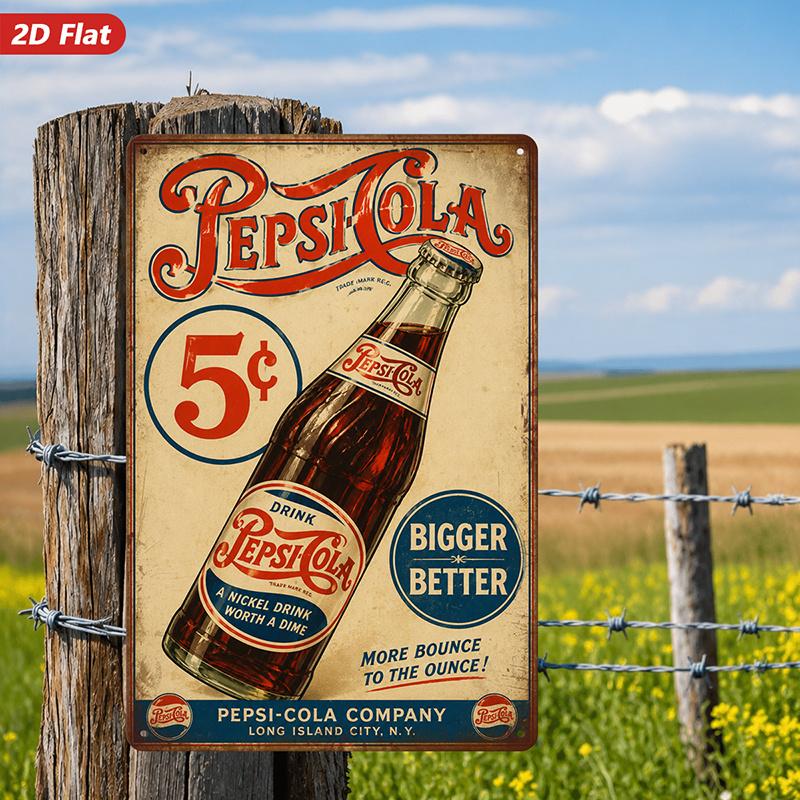 Pepsi-Cola 5 Cent Metal Sign