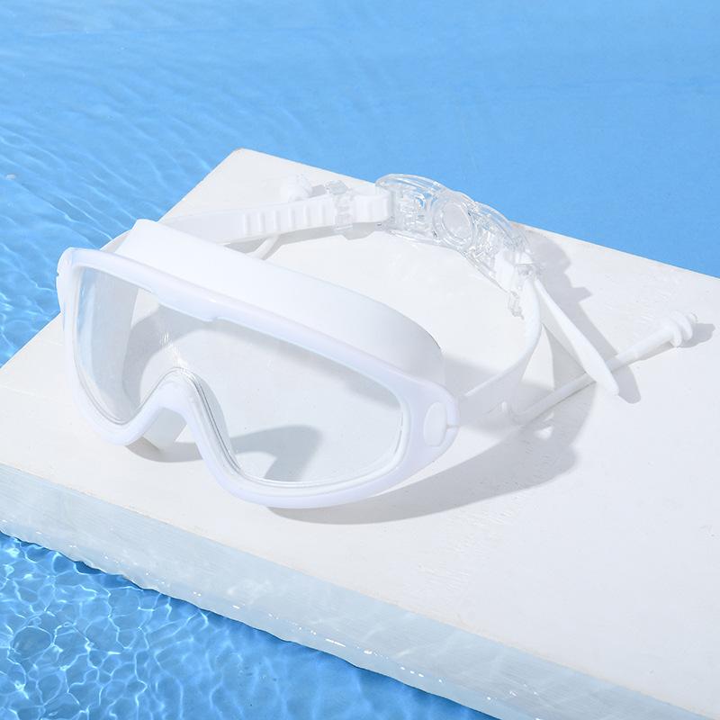 New large frame boxed children's swimming goggles silicone mirror ring anti-fog high definition High Quality Durable Construction Practical Daily Use