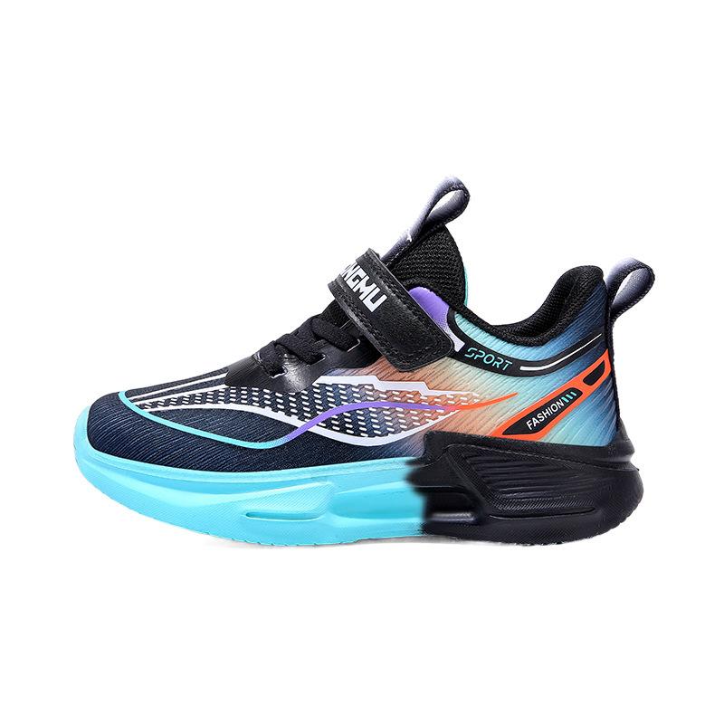 Children's summer breathable sports shoes mesh convenient Velcro casual shoes medium and large children and students soft-soled running shoes