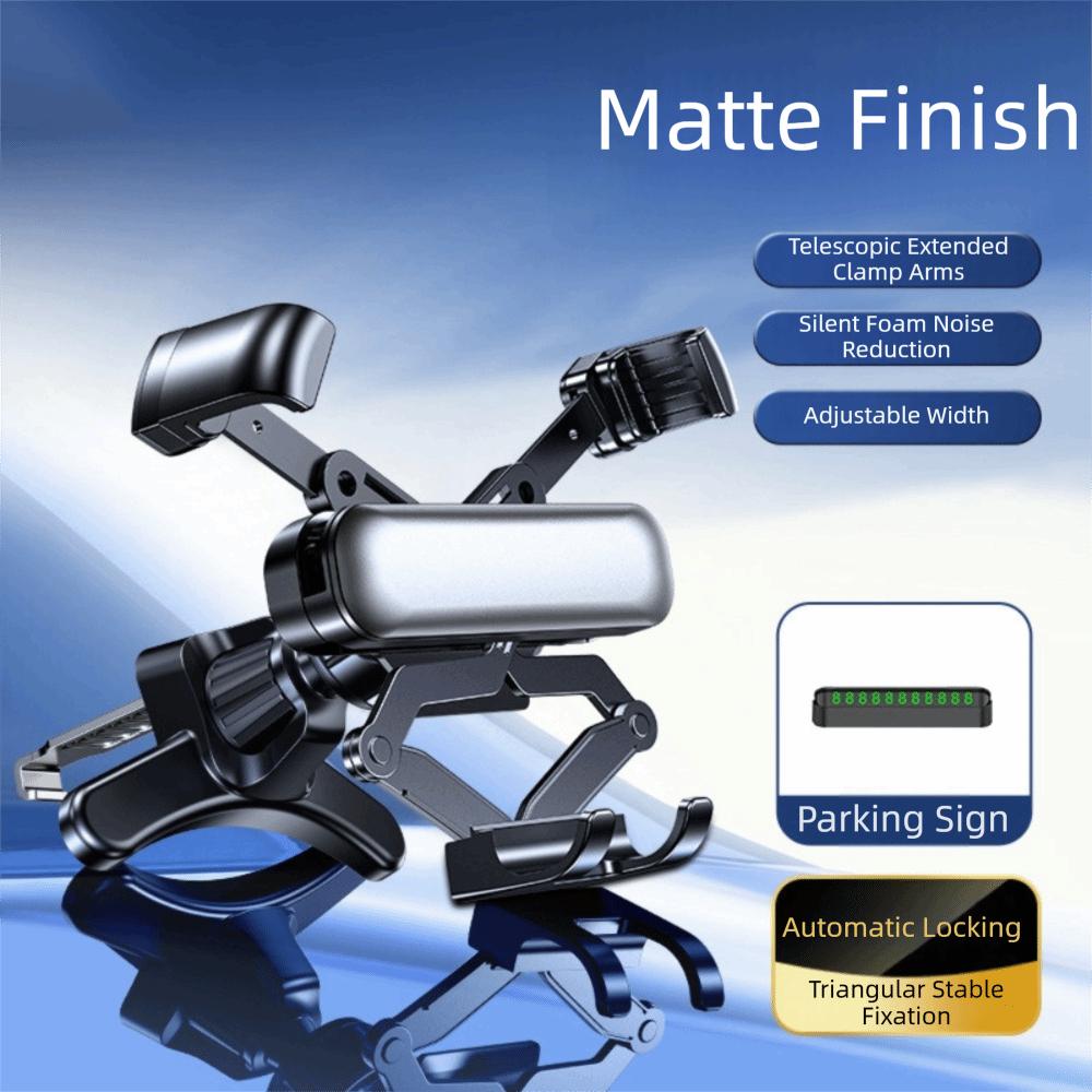 Gravity Retractable Fold-Screen Car Phone Holder Gravity Retractable Car Mount Large Smartphones