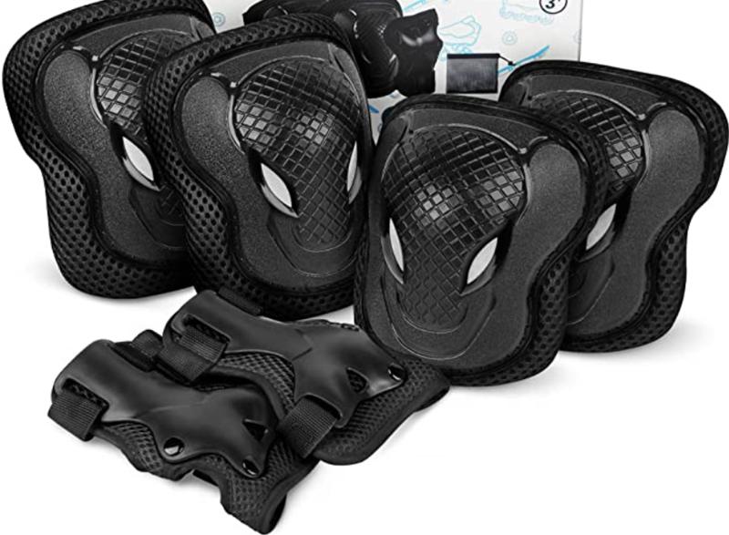 EN14120 Standard Children's Roller Skating Safety Kit Flexible PP Strong Shell Helmet Knee Pads Elbow Pads Protector