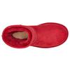 UGG Klasické krátké semišové teplé odolné protiskluzové pohodlné plyšové sněhule do půli lýtek dámské boty červené 1016223-KSS