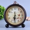 Wecker Retro-Uhr Metall 1 Zoll Schreibtisch Stumm Nachttisch Mode Schreibtischuhr Wohnzimmer Schlafzimmer Europäische einfache Schreibtischuhr