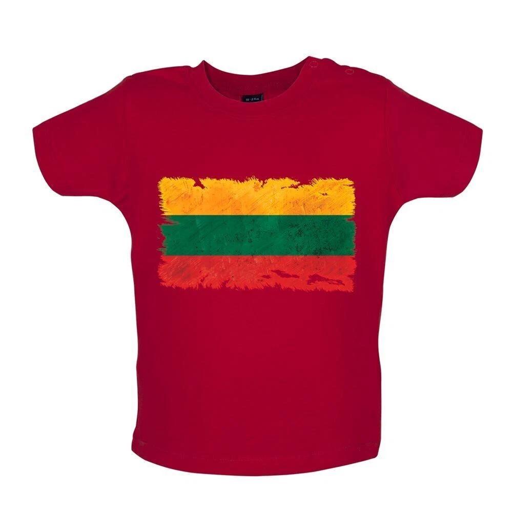 Lithuania Flag - Baby Kids Boys Girls Unisex T-Shirt / Babygrow - Vilnius Europe Country Travel Trakai 130