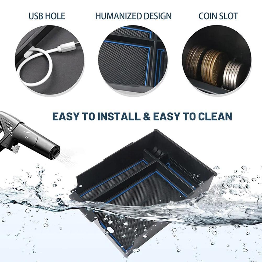 Console Organizer The Newest For Hyundai Palisade 2025 2025 Secondary Insert Storage Box ABS Material Armrest Organizer Tray