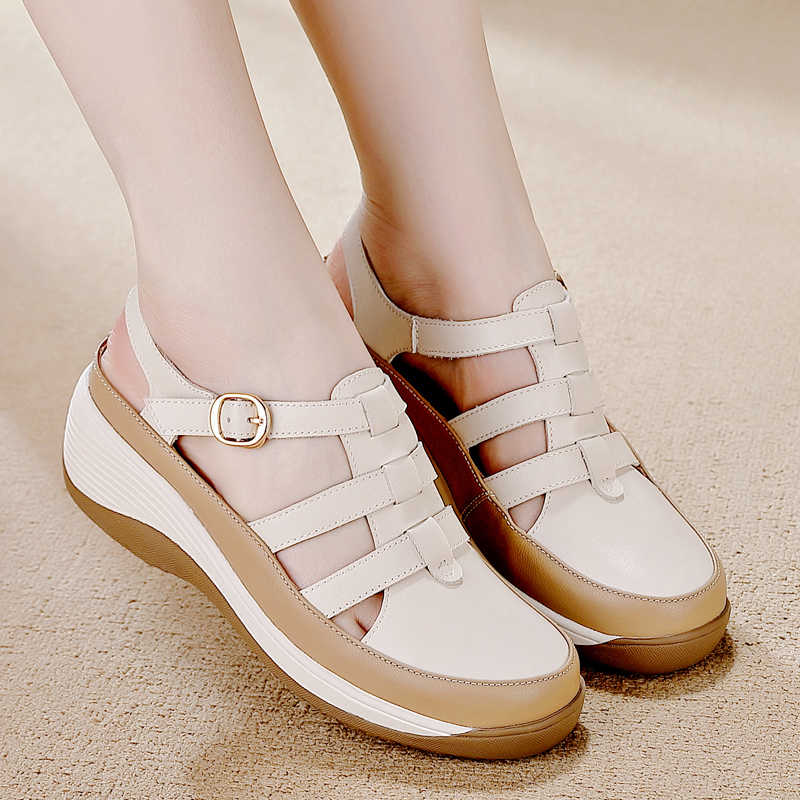 Mode Superleichte Offene Von Hinten Mittelalter Frauen Schuhe Straßen Sandalen Einweg Hausschuhe Sneakers Sport Original