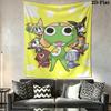 Keroro Wall Tapestry Aesthetic Wall Hanging Printed Fabric Blanket Decorative Tapestries for Bedroom Living Room Home Decor