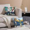 Anime Cartoon T-Teasing Master Takagi-San Cushion Cover Throw Pillow Cover Hidden Button Durable Polyester Chair Cushion