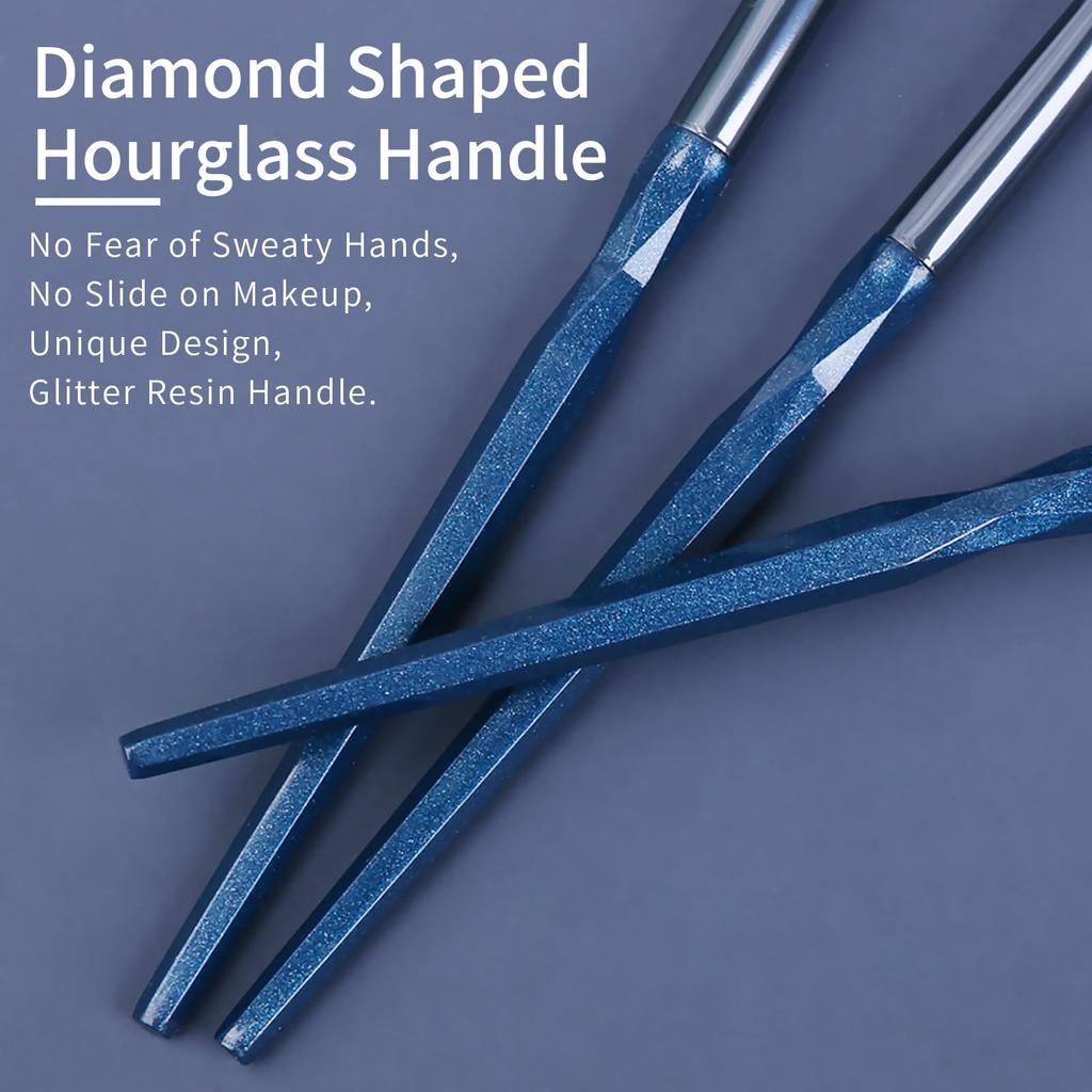 ENZO KEN Sapphire Blue Eyeshadow Brush Diamond Eyeshadow Brush Small Nose Contour Glitter Eyeshadow Eye Eyeshadow Blending Professional Eye Makeup