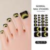 6Sheets Gradient Pattern Toenail Stickers Colorful Toe Nail Sticker Toenail Polish Strips  Parties