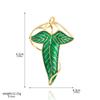 Elf Queen Green Leaves of Lorien Brooch Pin Tolkien Galadriel Legolas Frodo Baggins Aragorn Tree Enamel Badge Movie Jewelry