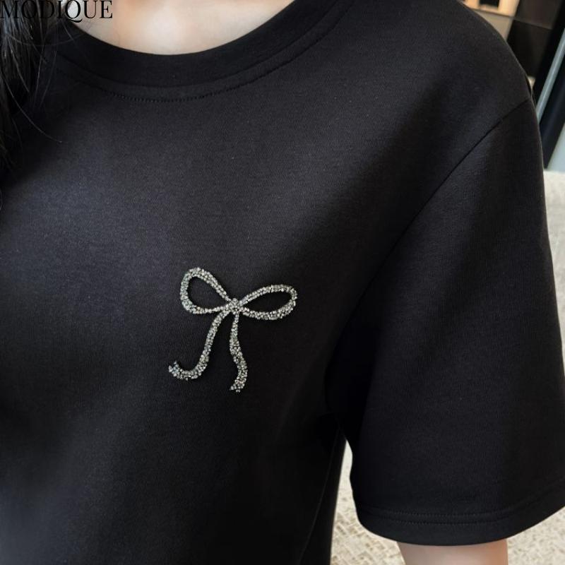 MODIQUE Summer Plus Size New Women Loose Elegant Solid Color Printing Mesh Hemline Long Dress Female Casual Short Sleeve O-Neck Dresses