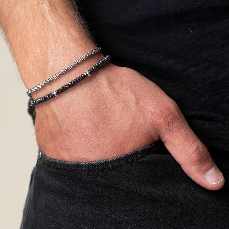 Modern Boho Resin Stone Strand Bracelet With Elastic Fit For Travel Gift And Casual Wear