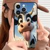 Cow Pattern TPU Phone Case Suitable for iPhone 17 16 15 14 13 12 11 Pro/Max/Plus Anti Drop and Shockproof Back Cover