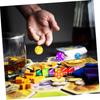 EXCEART 100 Colorful Mini Acrylic Dice for Play, Games, and Classrooms, Small Design with Storage Box