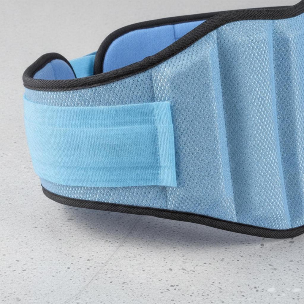 Padded Belt with Mesh Exterior Breathable for Heavy Lifting, Gym Goers