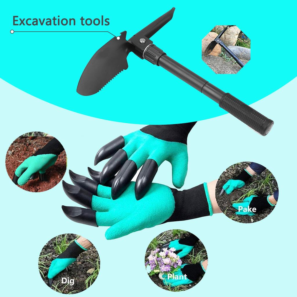 A pair of outdoor digging gloves, gardening and weeding gloves, wear-resistant and anti slip labor protection gloves, outdoor to