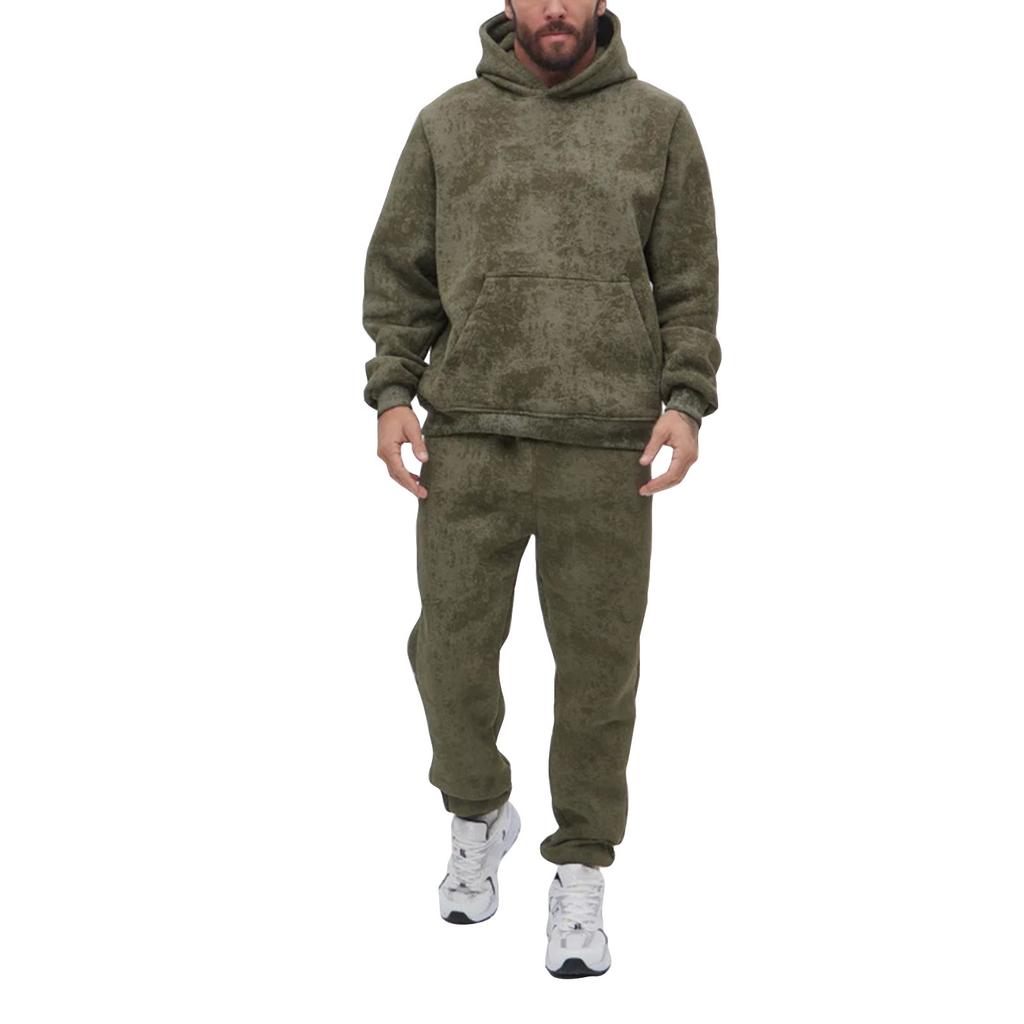 Men's Zippered Sweatshirt Jacket Suit Men's Casual Sports Suit Sweatshirt Suit