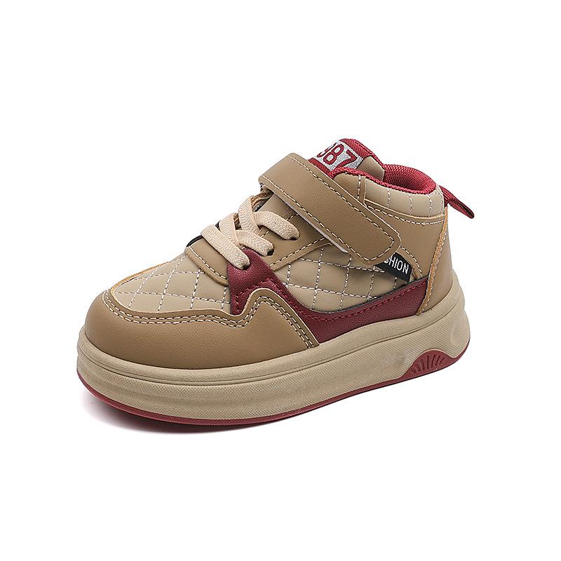 

Весенне-осенние спортивные туфли для мальчиков и девочек, однотонные, с мягкой подошвой, удобные, износостойкие, туфли-буханки 32 бордовый