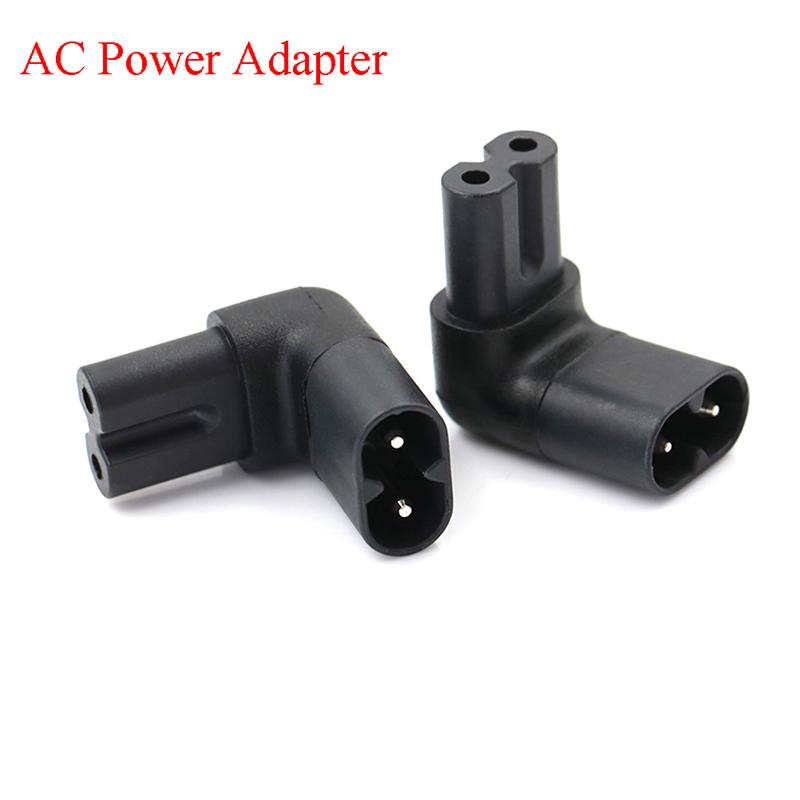 

1pc Male Female Extension Connector IEC320 iec C7 to C8 90 Degree UP and Down Angled AC Power Adapter Other