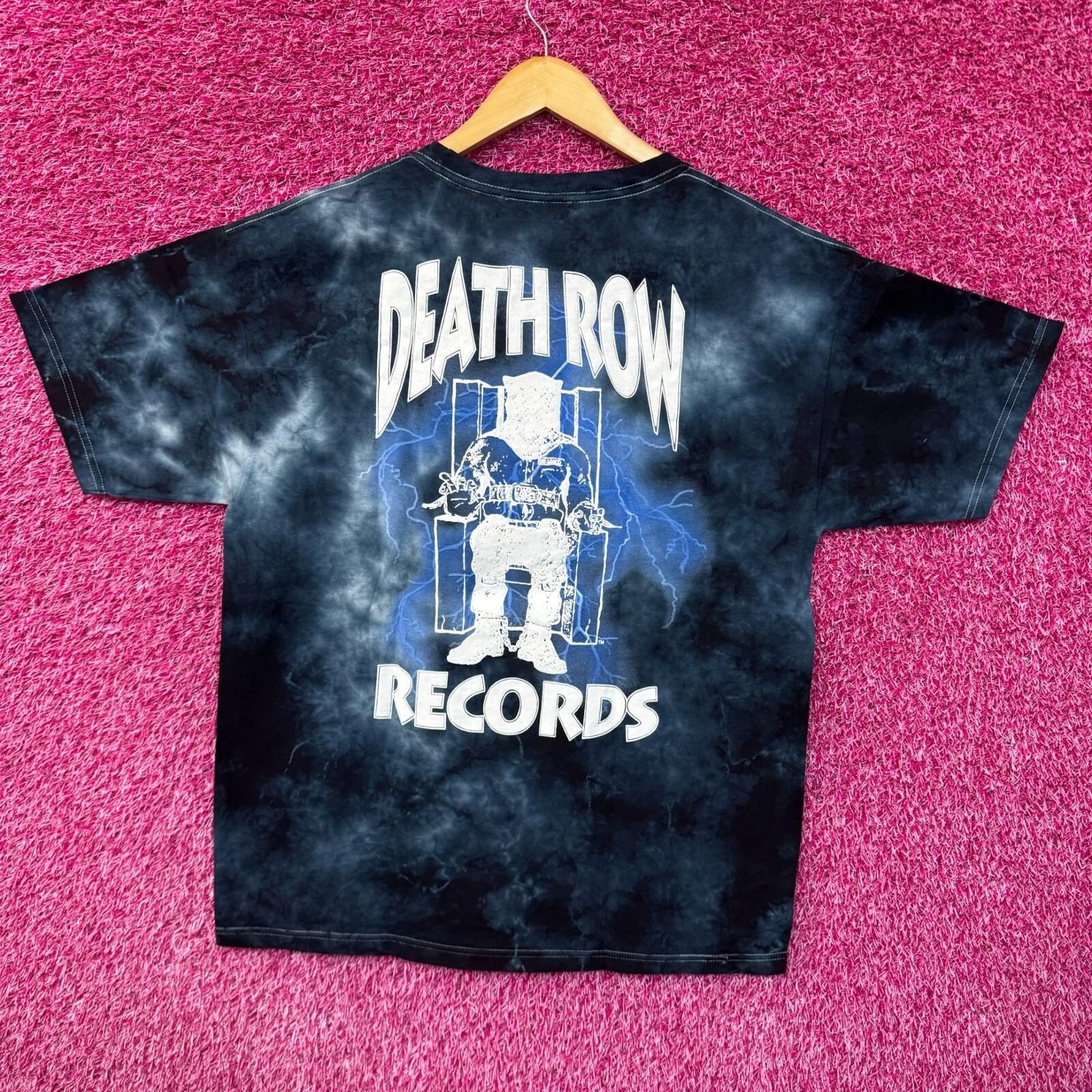 Death Row Records Electric Chair Inmate Logo Rap Tie Dye M XL