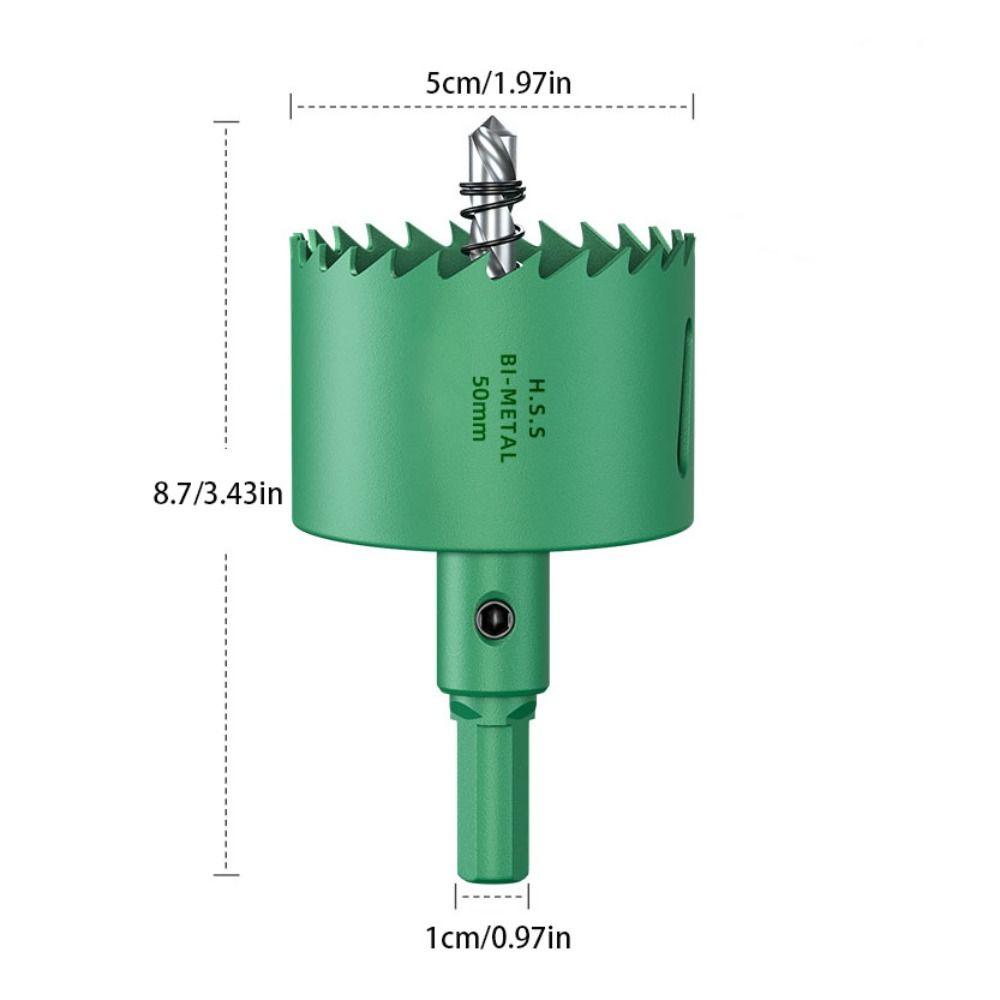 HSS Steel Wood  Drilling Crown Easy Chip Removal Bimetal Hole Opener  Woodworking