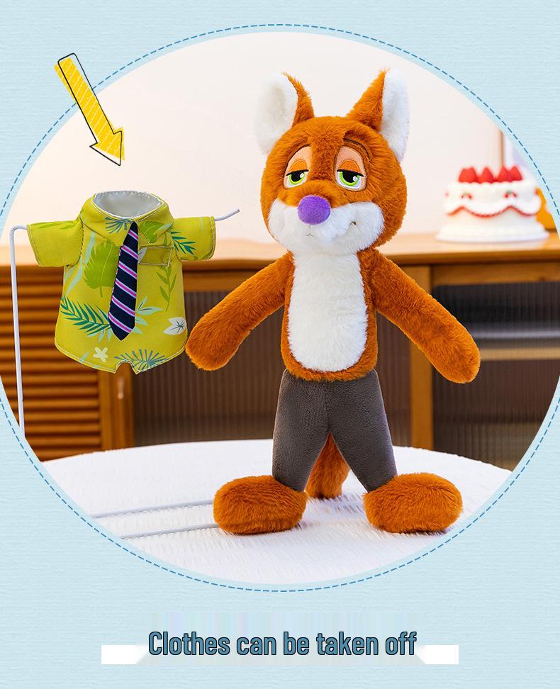 Zootopia Judy & Nick Plush Toy - Fox & Rabbit Doll Set