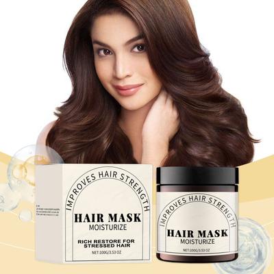 Hair Mask, Healthy Hair Repairs Split Ends, Dry, Damaged Hair, Deep Moisture Smooth Mask For Women And Men