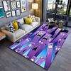 "Purple Cartoon Faces Carpet" Suitable As a Non-slip Mat for the Living Room or Bedroom Sofa