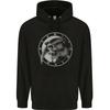 Grim Reaper Clock Skull Biker Gothic Demon Childrens Kids Hoodie