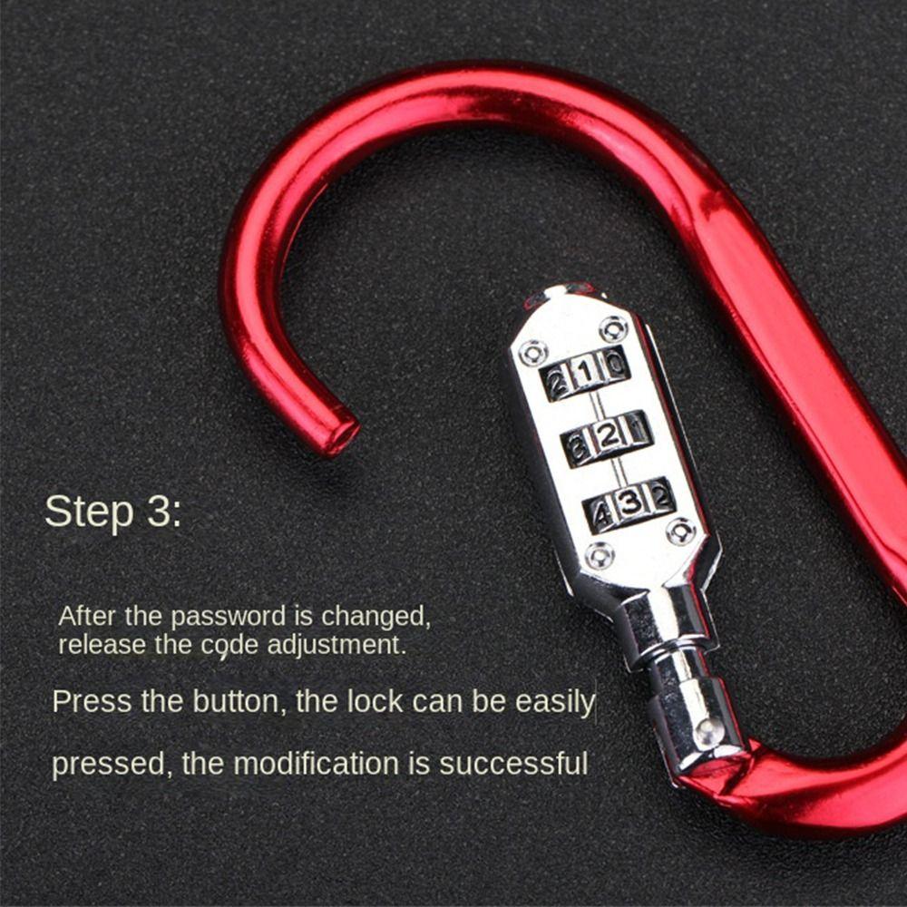 Suitcase Zipper Bag Luggage Travel Lock Backpack Padlock Customs Code Lock Combination Code Lock Mountaineering Buckle Lock