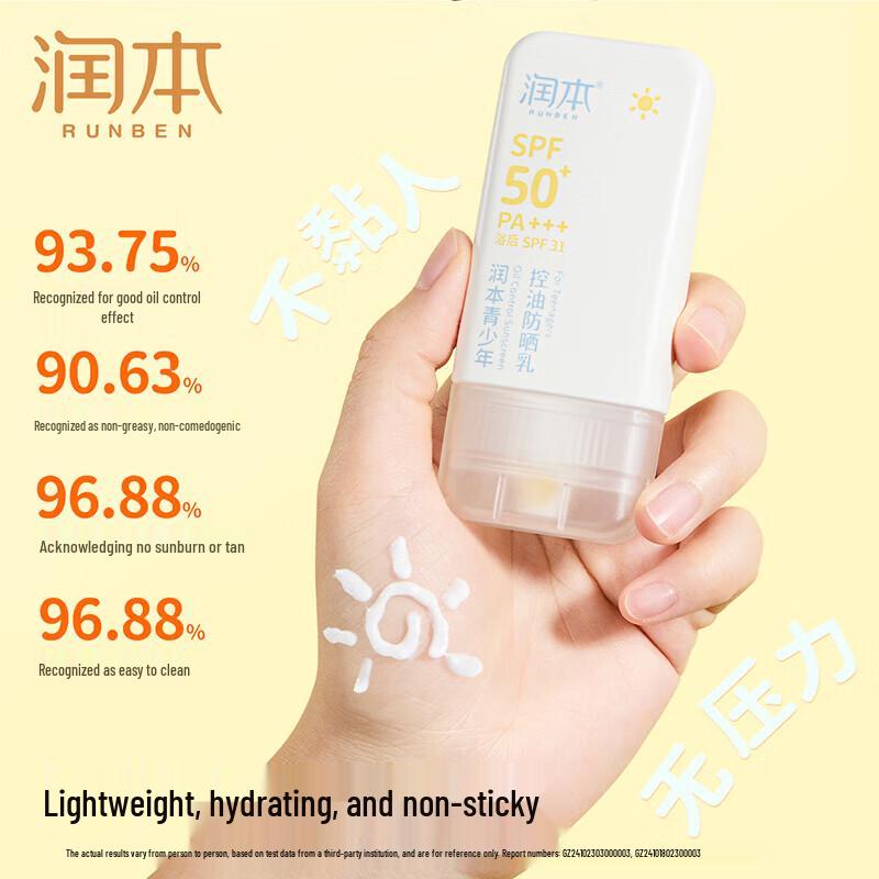 RUNBEN Youth Oil Control Sunscreen Lotion