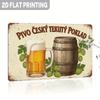 Metal Wall Art Czech Beer Vintage Sign, 8x12 Inch Tin Poster for Bar